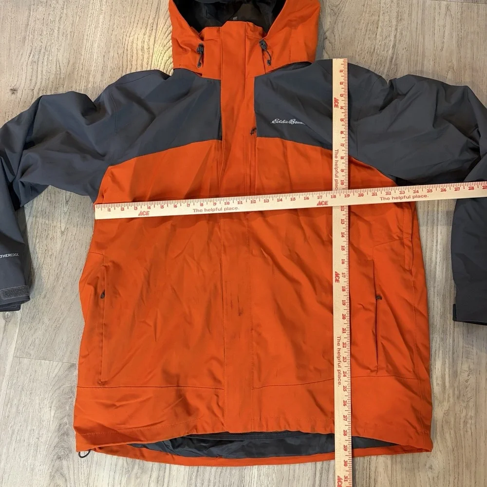Eddie Bauer‎ Men's All-Mountain 3-In-1 Jacket Vibrant Orange WeatherEdge Plus XL